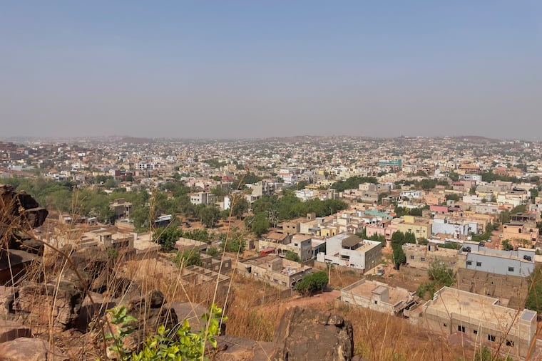 Gunfire and explosions were reported in Bamako, Mali, Saturday, April 25, 2026.