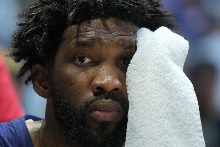 Sixers center Joel Embiid had a disappointing Olympic debut in the U.S. team's rout of Serbia.
