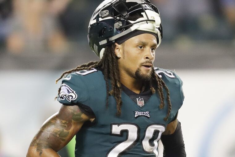 Avonte Maddox is active for the first time in three games.