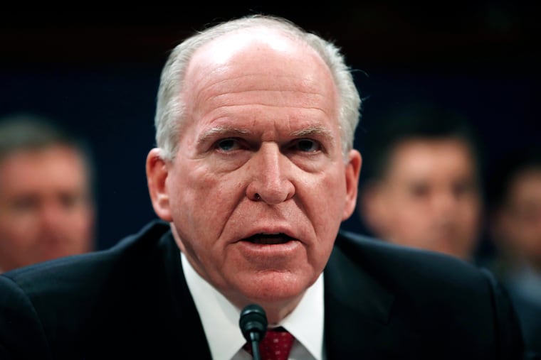 Former CIA Director John Brennan testifies before the House Intelligence Committee Russia Investigation Task Force on May 23, 2017.