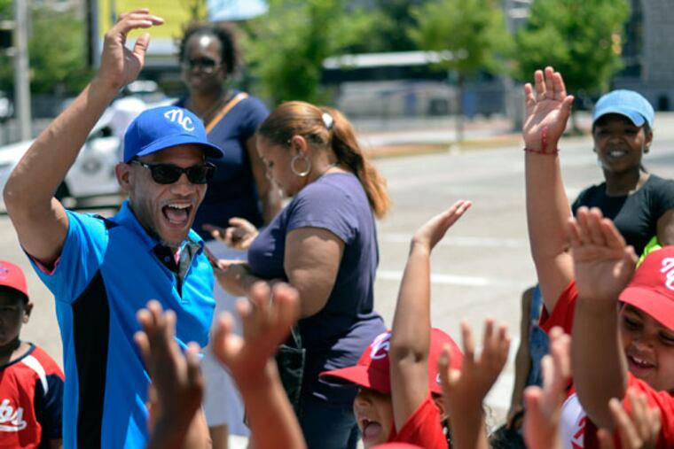 Bryan Morton began the league after returning from prison, going back to school, and becoming a community organizer. He aimed to lure children to baseball instead of gangs. (BEN MIKESELL/Staff Photographer)