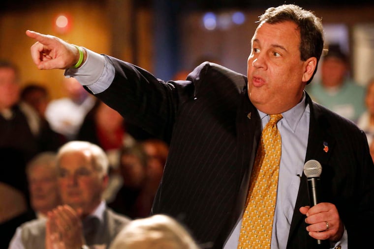 Gov. Christie takes a question at a presidential campaign stop this month in Wolfeboro, N.H. Christie spent little time in the state in 2015.