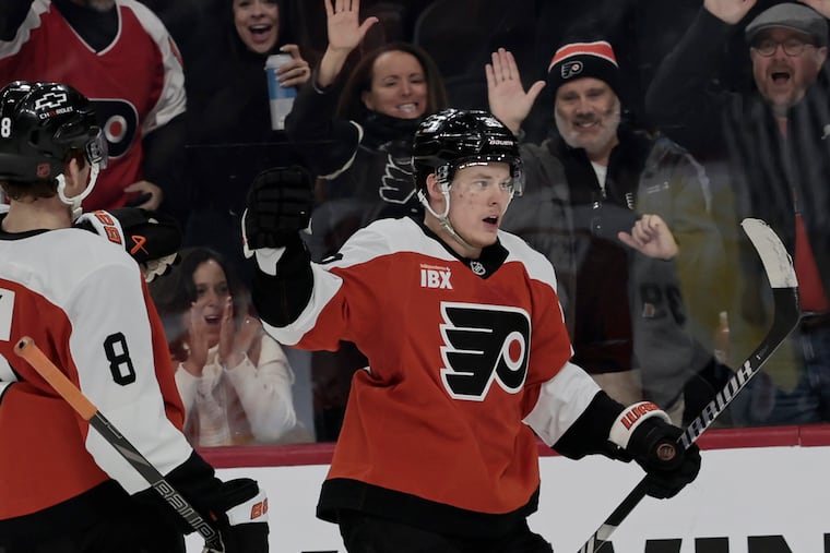 Matvei Michkov has been coming on strong and has seven points in his last seven games.