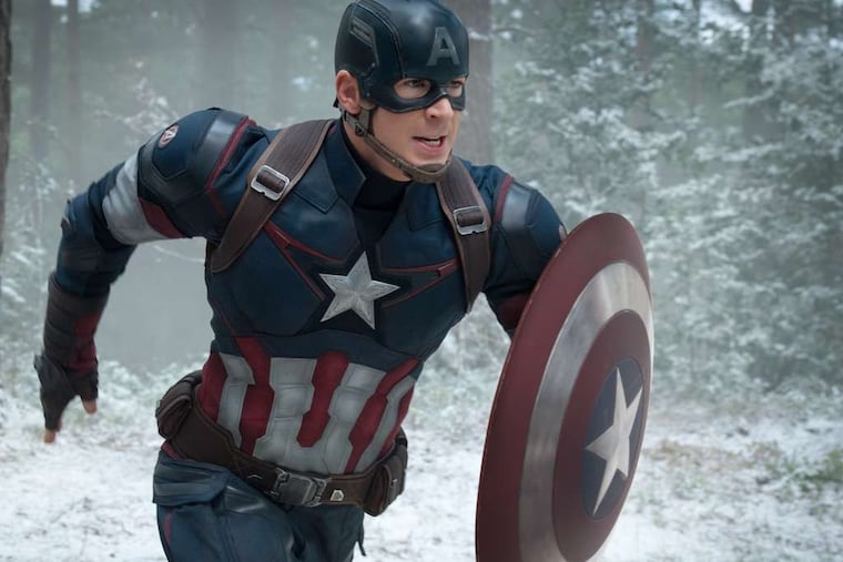 Get 'em, Cap!: Chris Evans in "Avengers: Age of Ultron."