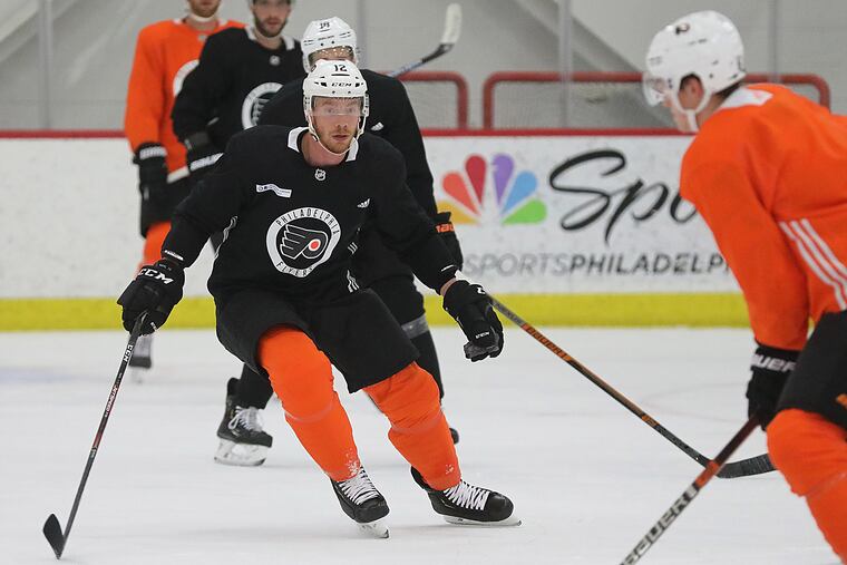 Michael Raffl will return to his spot on the Sean Couturier line alongside Jake Voracek.