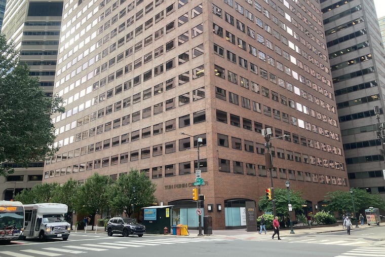 Ten Penn Center at the corner of 18th and Market Streets, the top half of which will be converted to apartments.