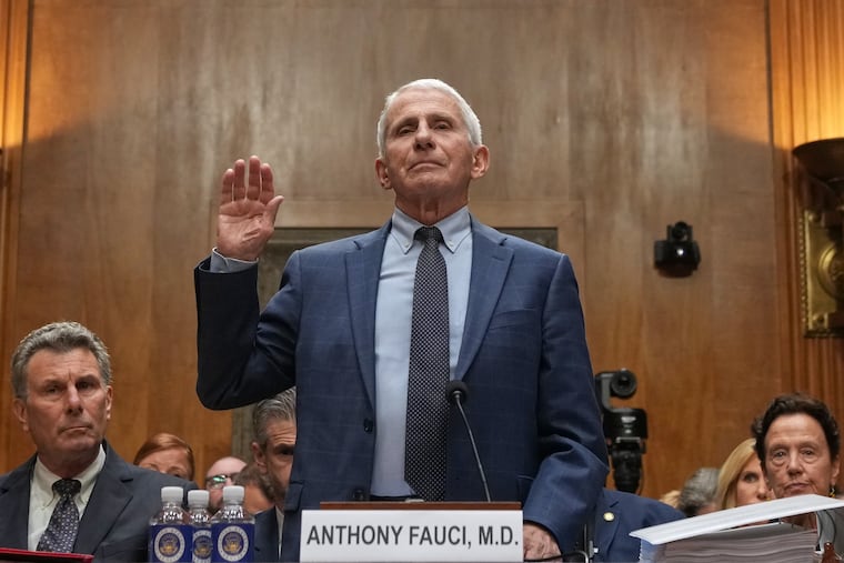 Dr. Anthony Fauci is sworn in before the Senate Homeland Security and Governmental Affairs Committee at the Capitol, Wednesday, July 29, 2026, in Washington.