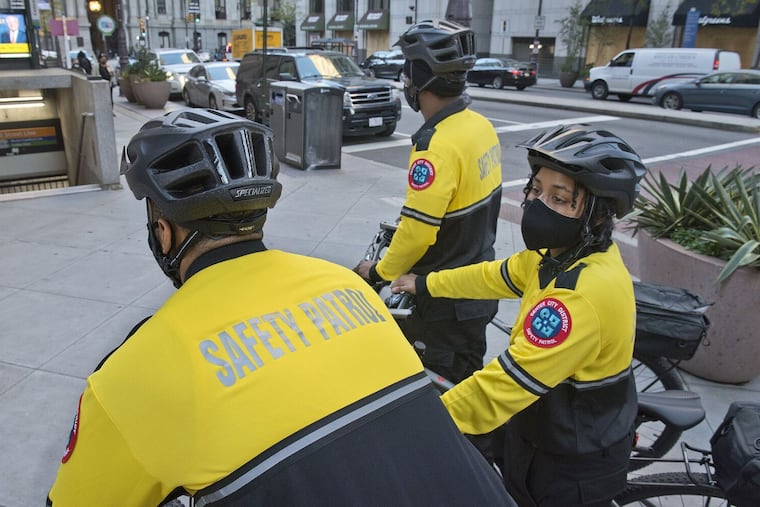 The Center City District launched bike patrols in 2020. It increased the bikers this year for safety as workers return to office towers downtown.