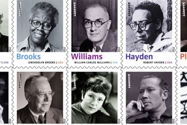 Arts and letters: Ten "Forever" stamps featuring 20th-century poets are to be dedicated next year. The list "does a very good job of mixing a range of styles and voices," a local poet says.