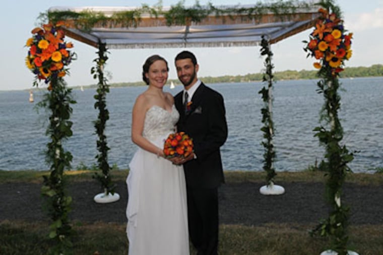 David Secouler and Kara McQuillan were married on July 20 at The Glen Foerd Mansion. (Michael Duretz Photography)