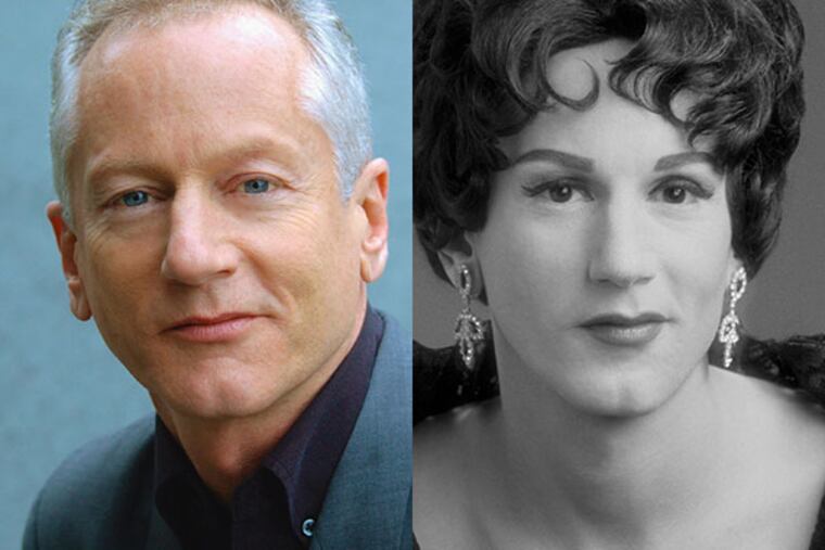 Arturo Galster (left) grew up in Philadelphia and attended Father Judge and Temple’s Tyler School. (Photo: Cindy Goldfield) At right, Galster as Patsy Cline, whom he played on screen and on stage for many years. (Photo: Daniel Nicoletta. Hair & Makeup: Eddie Valentine.)