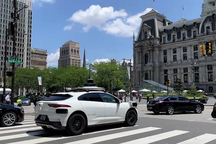 Waymo Test Waymo starts self-driving tests in Philadelphia for its robotaxi service