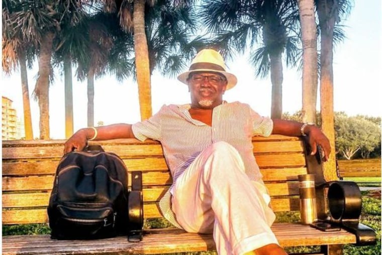 Al Nixon, on his bench in Vinoy Park in St. Petersburg, Fla., in 2019.
