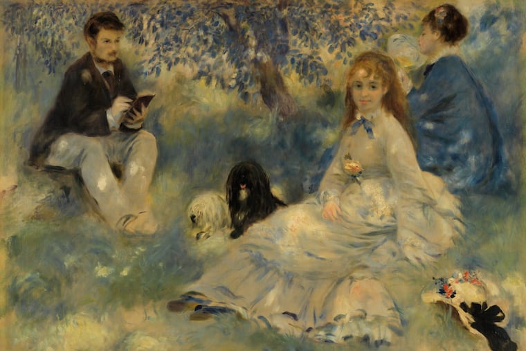 Pierre-Auguste Renoir. "The Henriot Family (La Famille Henriot)," c. 1875, Oil on canvas. The Barnes Foundation, BF949.