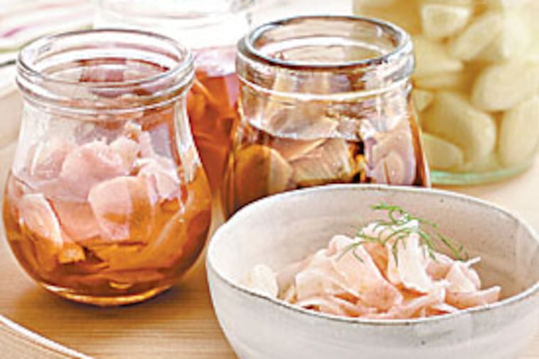 Don’t hold the pickle — prepared ginger packs a real punch when it comes to bringing zest to squash and other foods associated with throwing a log on the fire. “Even in the dead of winter, one bite and you are in full summer again.”