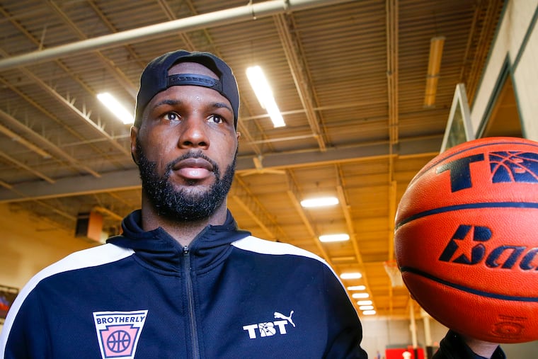 Novar Gadson of Team Brotherly Love, ready to play in this summer's TBT hoop tournament.