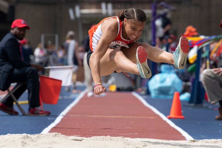 Perkiomen Valley's Christina Warren finished fourth in the triple jump with a personal best leap of 41 feet, 4 1/2 inches.