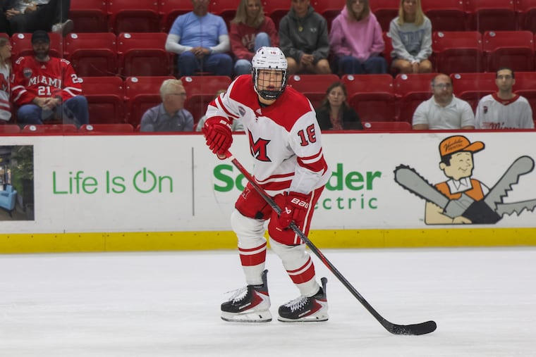Ilia Morozov started the season as the youngest player in men's college hockey.