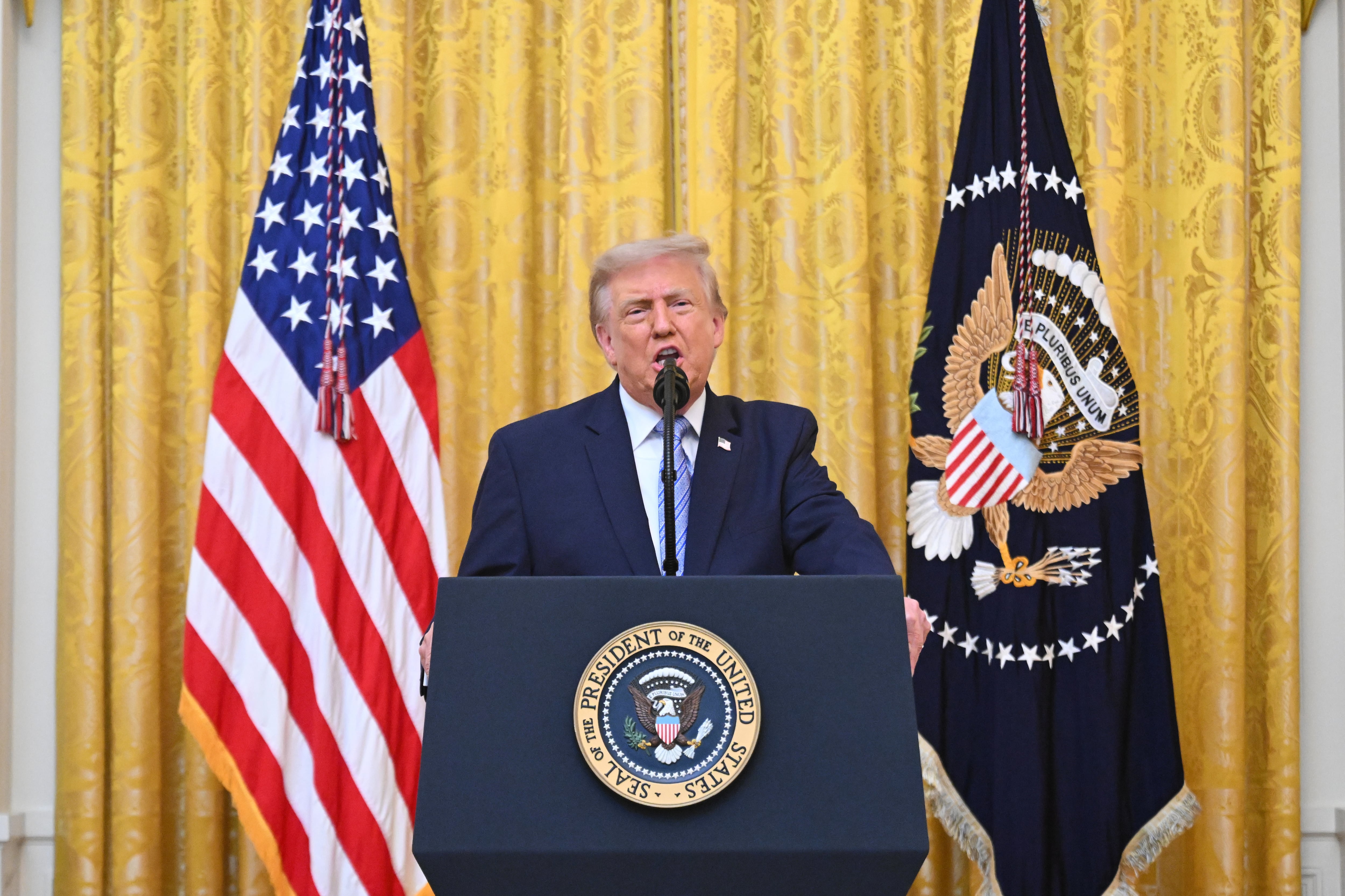 The Latest: Trump doubles down on election fraud claims in primetime speech