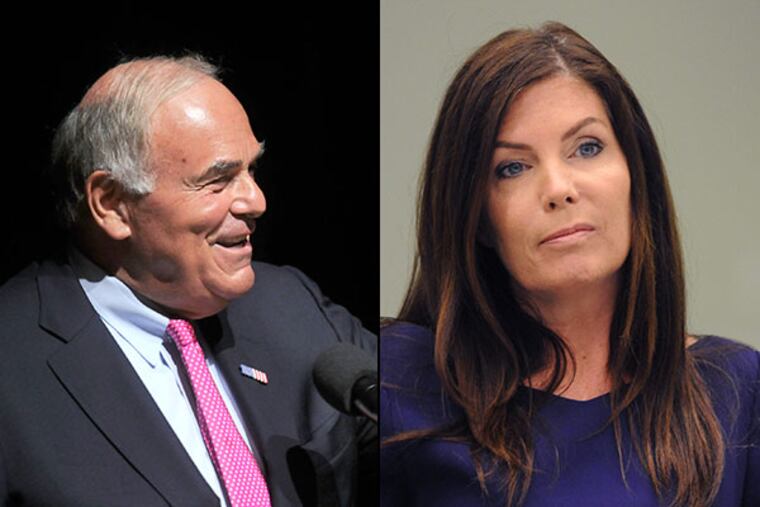 Former Gov. Ed Rendell and Pennsylvania Attorney General Kathleen Kane. (Staff photos)