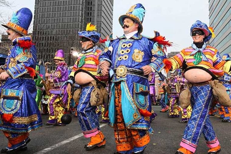 The Mummers Parade is the signature event, but each February’s Show of Shows gave the bands a chance to see competing performances. Could it be gone for good? (Stephen M. Falk/Staff)