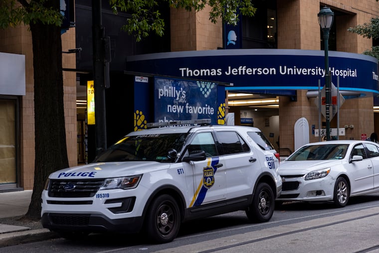 Gibbon Building at Thomas Jefferson Hospital in Philadelphia on Oct. 6, 2021.
