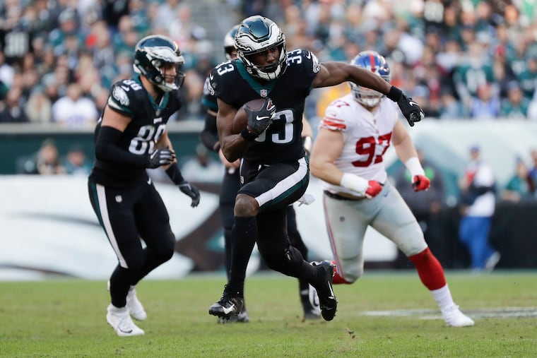 Josh Adams suffered a hip injury late in the week that had his status in doubt.