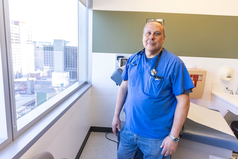 Frank Leone, a pulmonologist who runs Penn Medicine's Comprehensive Smoking Treatment Program, poses for a portrait at the Harron Lung Center at 38th and Market Streets in Philadelphia.