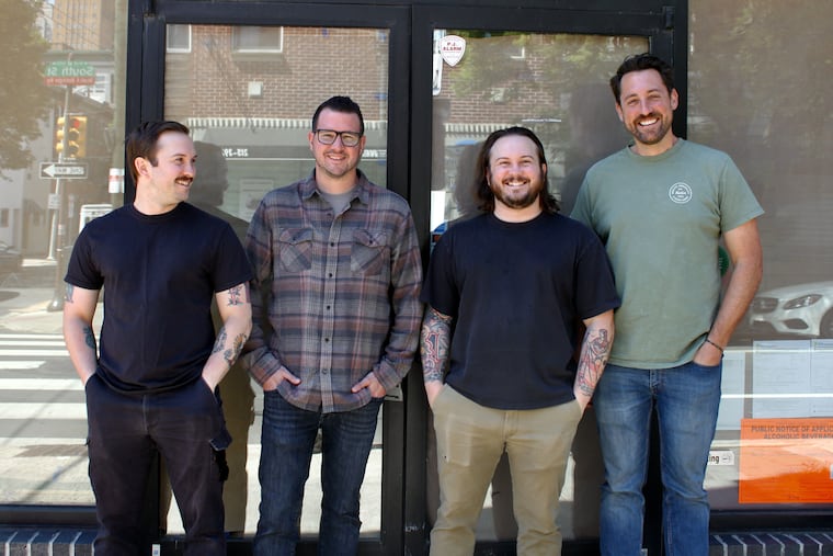 The partners in Banshee, 1600 South St., are (from left) chef Bryan Donovan, Ben Puchowitz, Kyle Donovan, and Shawn Darragh.