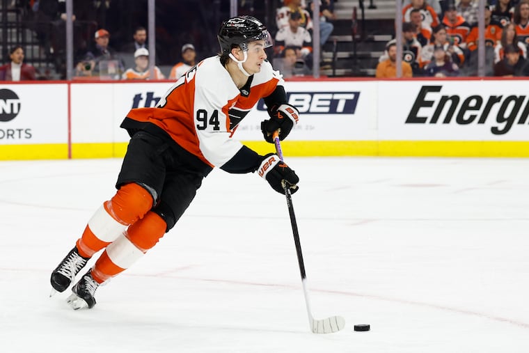 Fresh off his first taste of the NHL, Flyers right wing Porter Martone will participate in the Flyers' development camp.