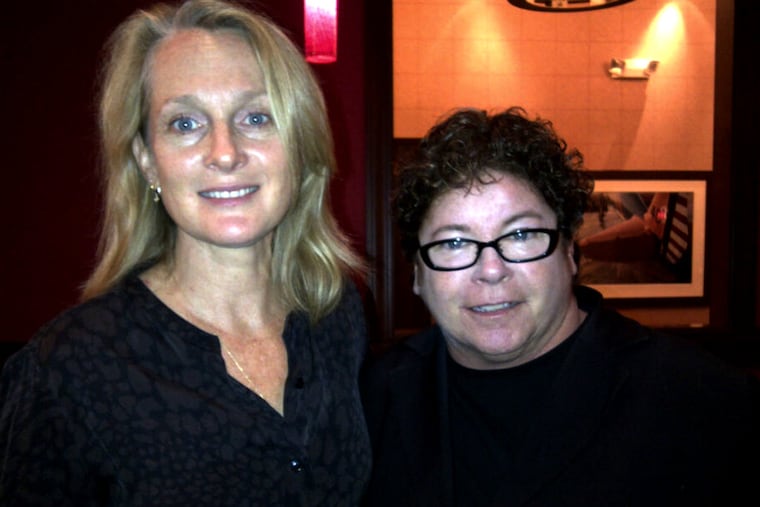 Piper Kerman (left), author of the memoir "Orange Is the New Black," and her ex-lover Cleary Wolters.