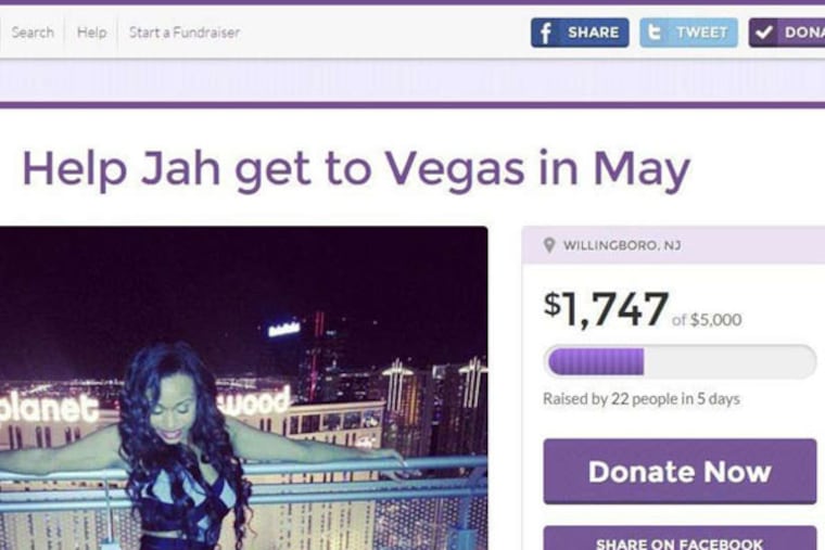 Jameelah Kareem, 30, says on her GoFundMe page: "I'm cute. I like free money. You donating or naw? Lol!"