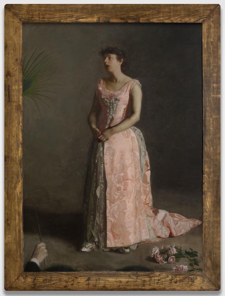 The Concert Singer, 1890-1892, by Thomas Eakins, oil on canvas. 

