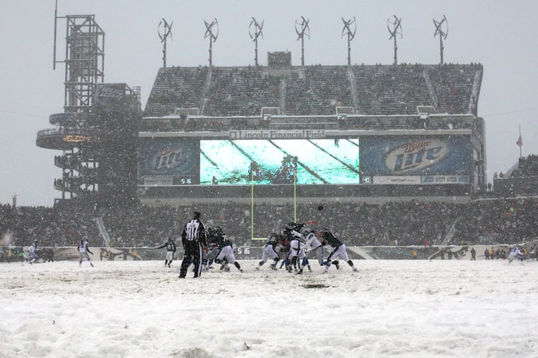 The last time the Eagles hosted the Detroit Lions at Lincoln Financial Field, what was expected to be a light snowstorm turned into a blizzard during the game.