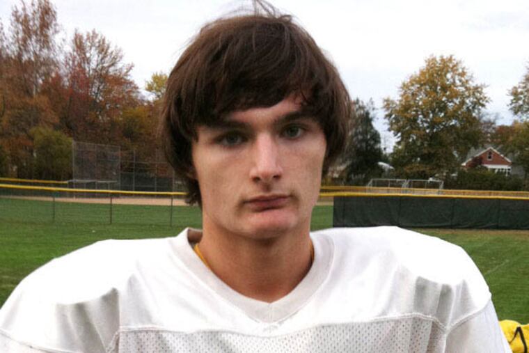 Delran football player Zach Bautz. (PHIL ANASTASIA / Staff)
