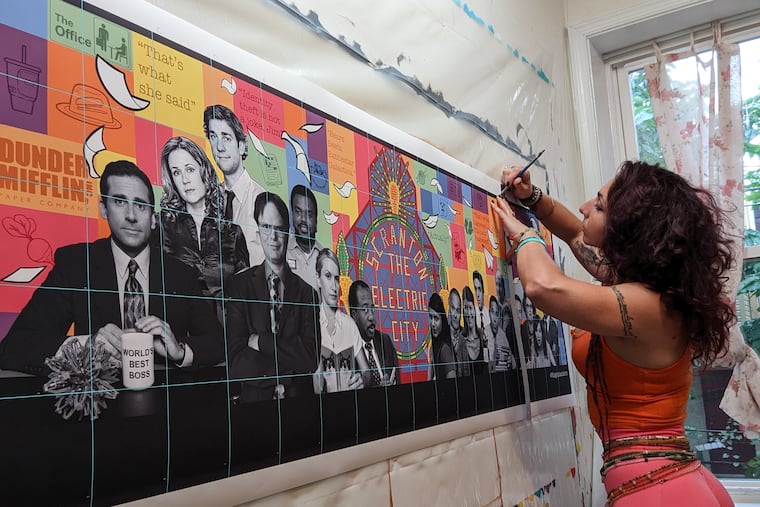 Artist Kala Hagopian, who studied at Pennsylvania Academy of Fine Arts, has been commissioned to create a mural based on "The Office" that will go up in Scranton next year.