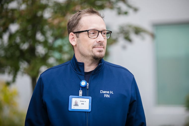 Dana Henderson, who recovered from substance use disorder, at Raritan Bay Recovery Centers of America in South Amboy, N.J. Henderson's mother wrote a book about her experience with his addiction.