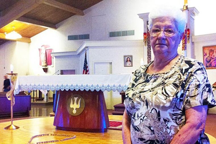 Gina Falgiatore, 83 of Packer Park at at Holy Spirit Parish at 18 and Hartranft streets, in Philadelphia, June 1st, 2014. Daily News Staff / Patricia Madej.