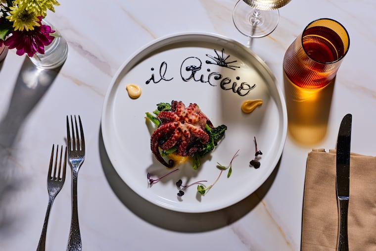 The grilled octopus at Il Riccio in Cape May, N.J. on Friday June 12, 2026.