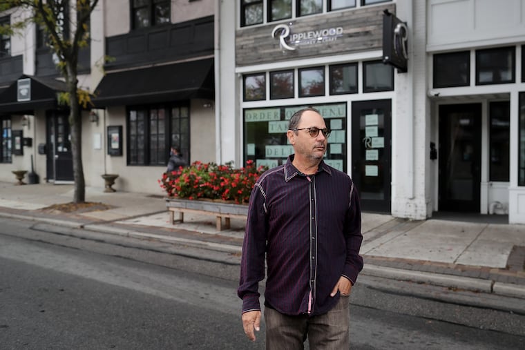 “I look at it as an urban atmosphere in a suburban environment,” says developer Peter Martin, outside The Ripplewood and Bam Bam Seoul Kitchen.