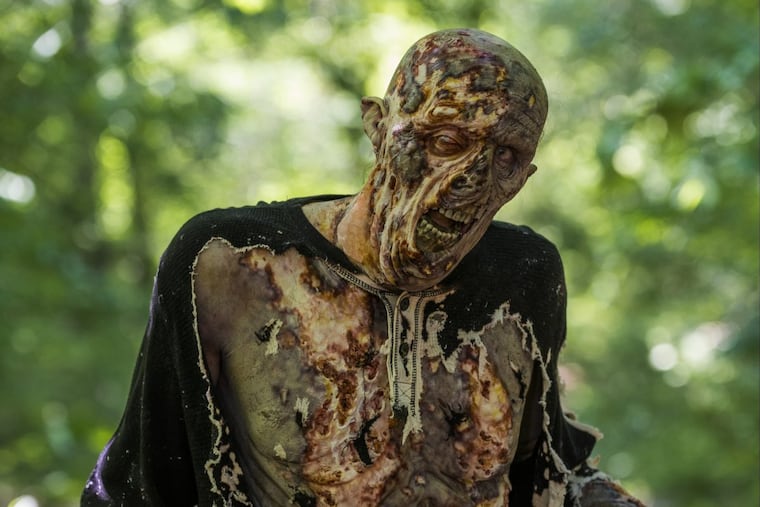 A walker from the popular TV show “The Walking Dead.”