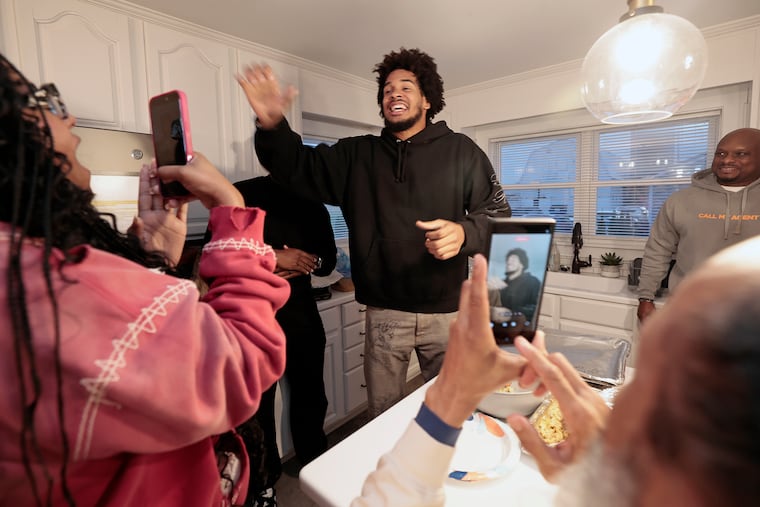Eric Gentry learns on draft weekend in April that he is headed to the Cincinnati Bengals as an undrafted free agent. Gentry is a Neumann Goretti graduate and Philly native.