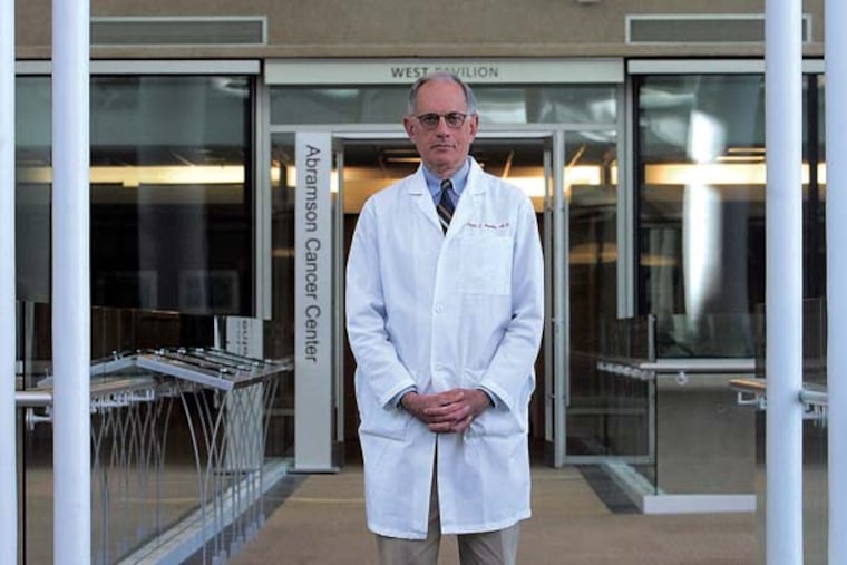 University of Pennsylvania endocrinologist Peter Snyder on the third floor of the Perelman Center for Advanced Science, 3400 Civic Center Blvd, Phila. ( Bonnie Weller / Staff Photographer )