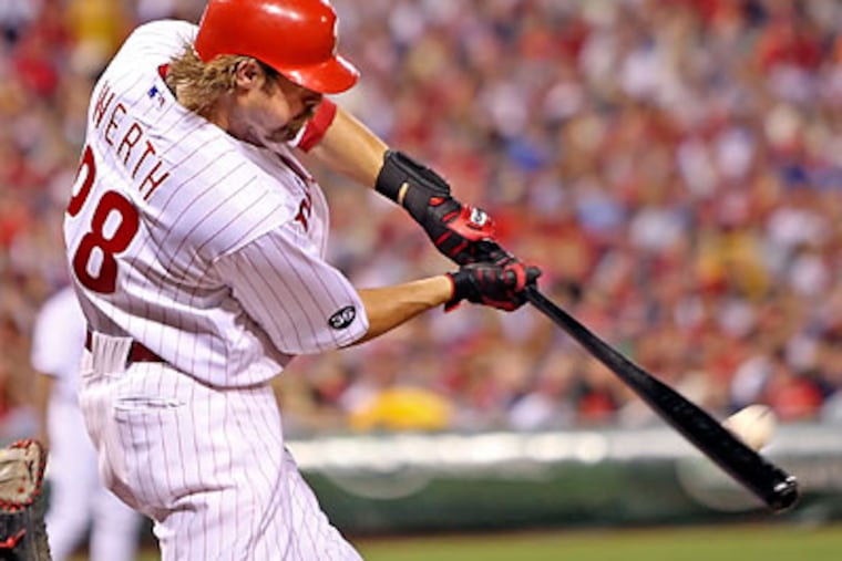 Jayson Werth hit .370 (10 for 27) with five RBI during the Phillies' recent win streak. (Steven M. Falk/Staff file photo)