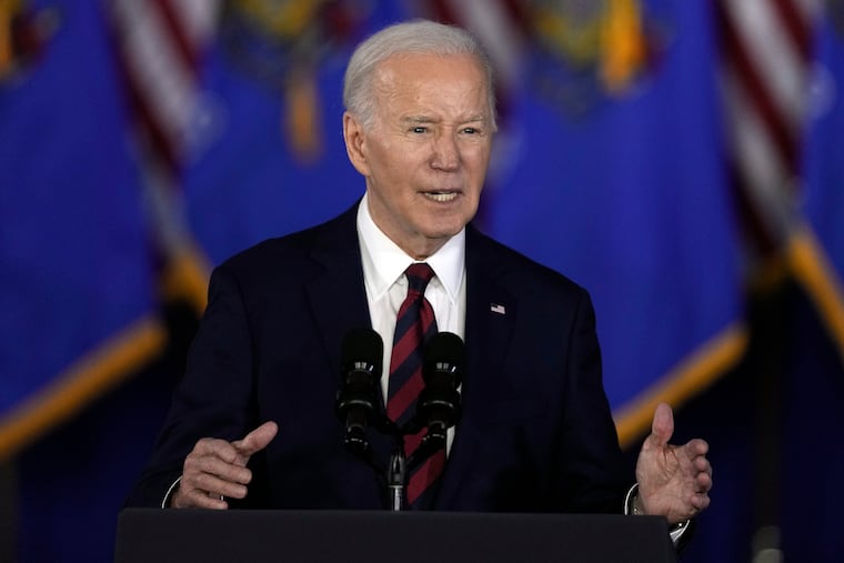 President Joe Biden speaks at the Pieper-Hillside Boys & Girls Club on Wednesday in Milwaukee.