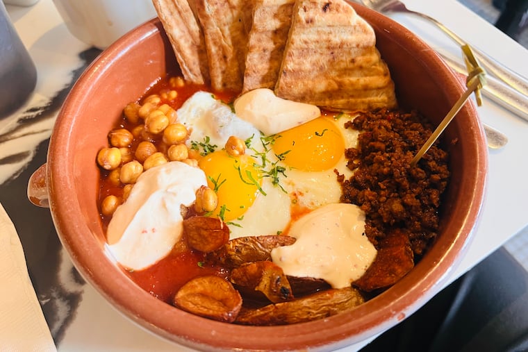 "Red" shakshuka at Café La Maude, located at 816 N. 4th Street.