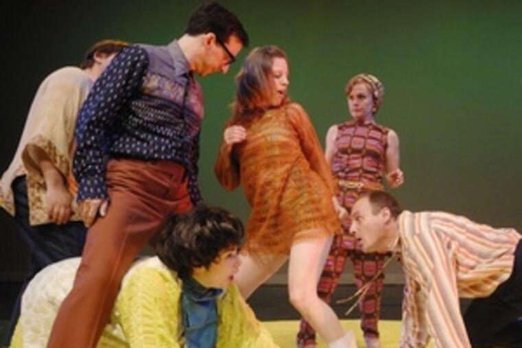 "Suburban Love Songs," a music- and dance-filled send-up from the '60s, is at Plays & Players Theatre. Page 26.