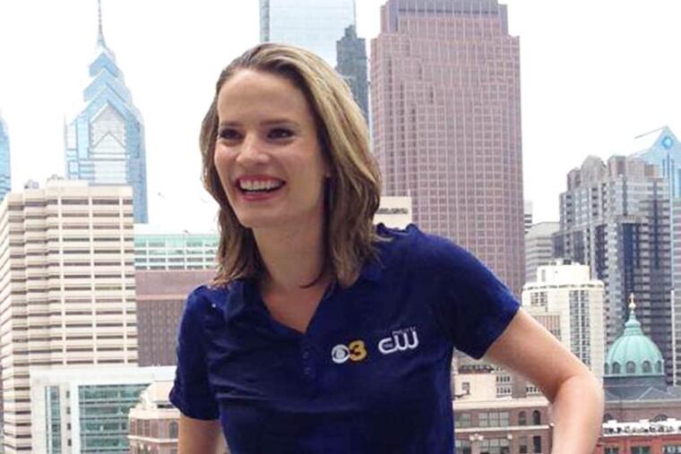 Erika von Tiehl participates in the ice bucket challenge.