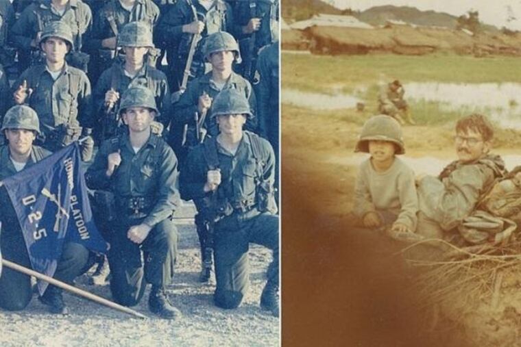 Dennis Murphy (front and center, left) spent Christmas Eve in 1970 as a solider serving in Vietnam.
