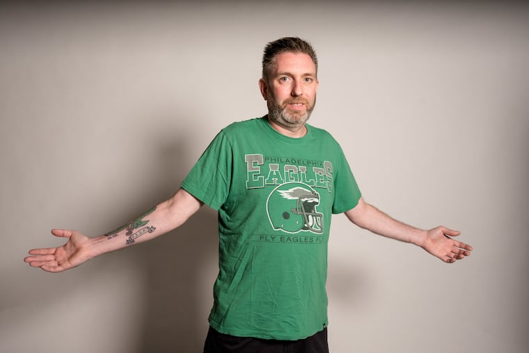 Eagles fan John Brenner beat cancer — and then the Eagles won the Super Bowl. So he celebrated with a tattoo commemorating both.